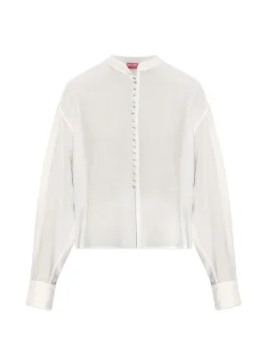 ISABEL MARANT Zelly ラッフル エンブロイダリーブラウス
