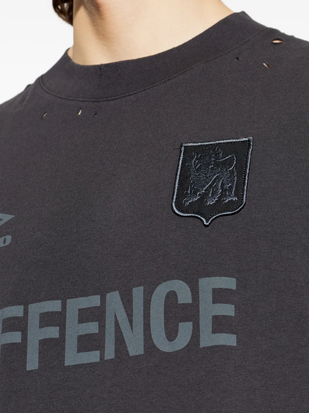 UMBRO T-shirt met logoprint Zwart