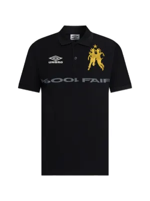 Supreme twill-appliqué Polo Shirt | ブラック | FARFETCH JP