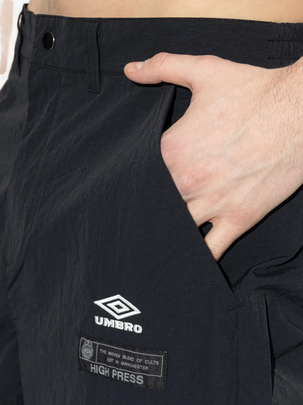 UMBRO Broek met geborduurd logo Zwart