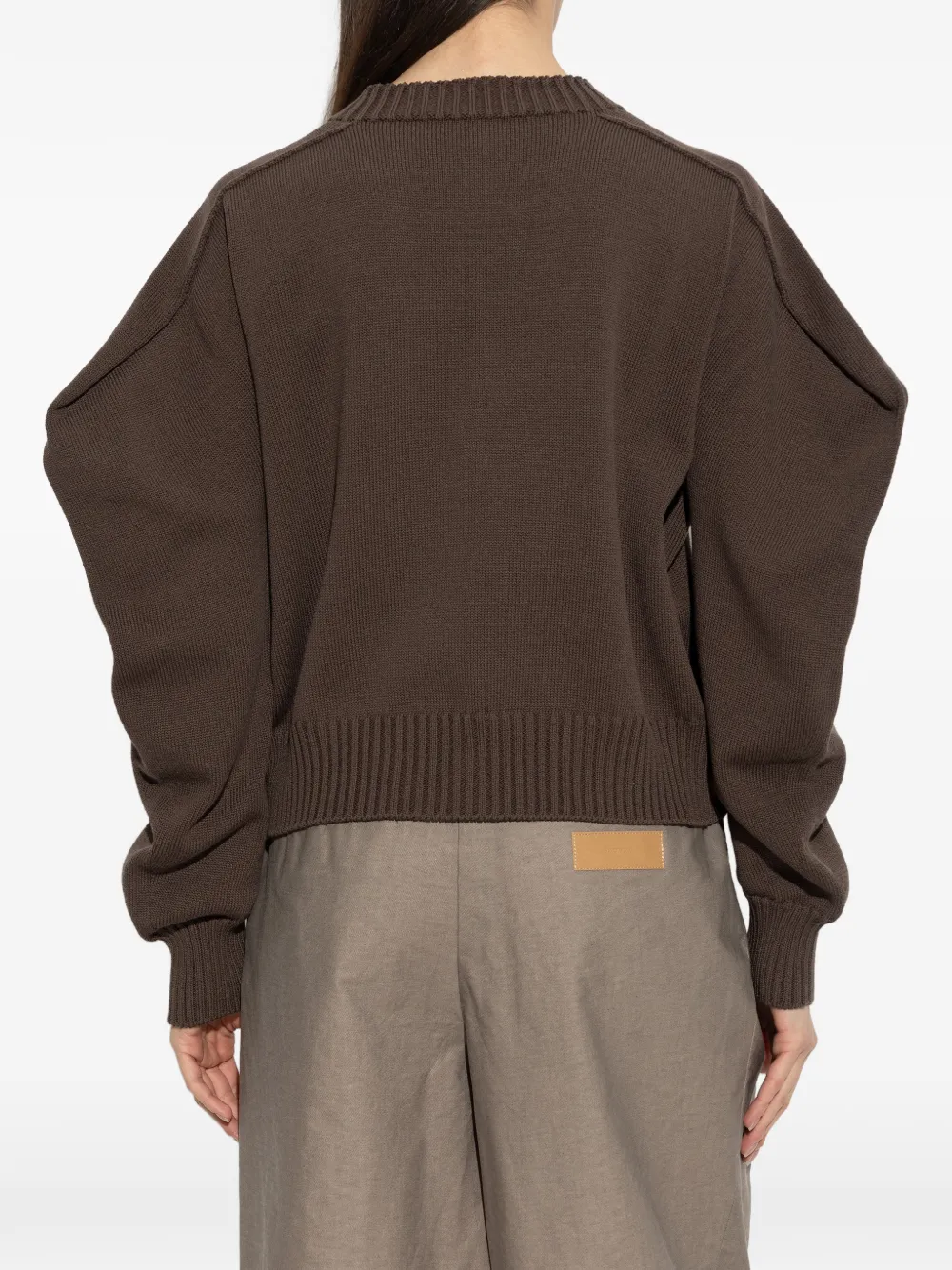 Issey Miyake Vest met knopen Bruin
