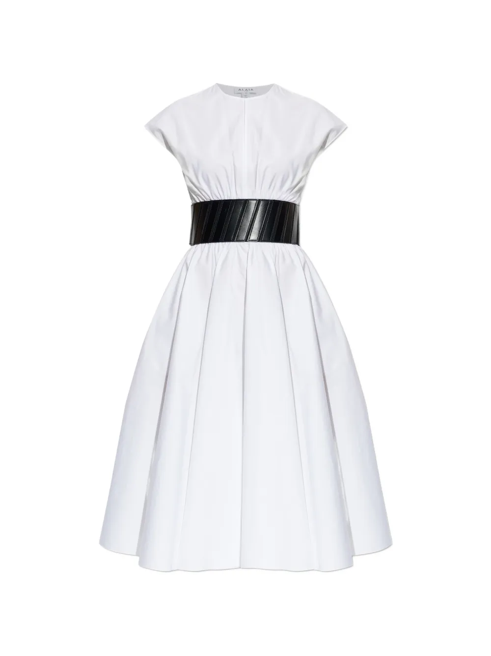 Belted Flared Dress