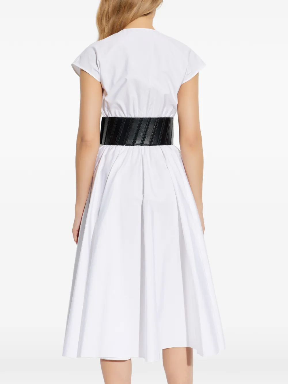 Belted Flared Dress
