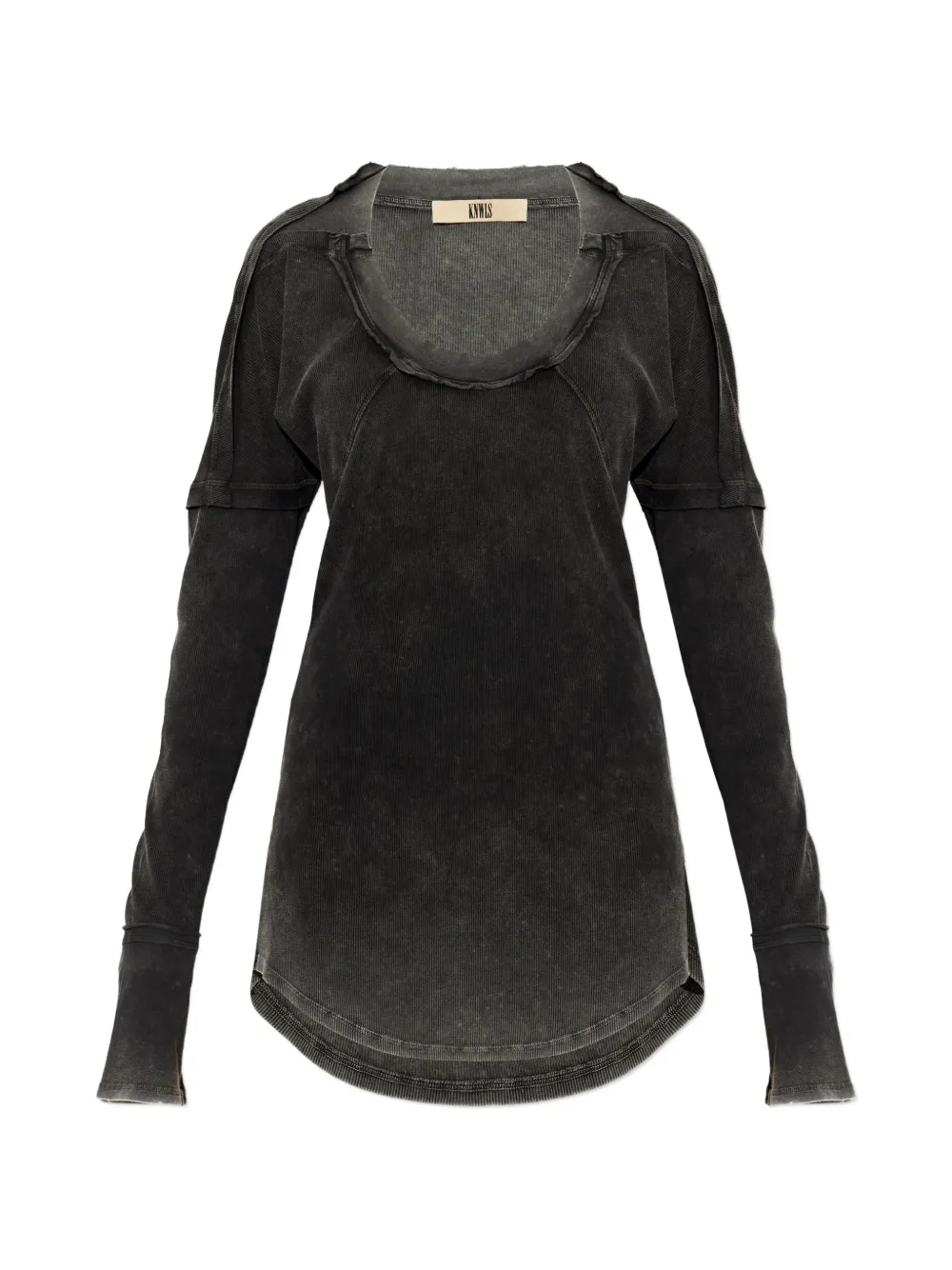 KNWLS Bellona long-sleeved T-shirt - Grigio