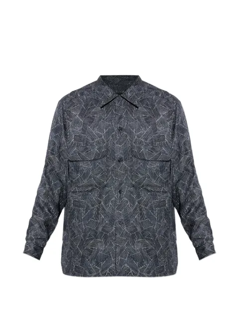 Giorgio Armani geometric-print shirt