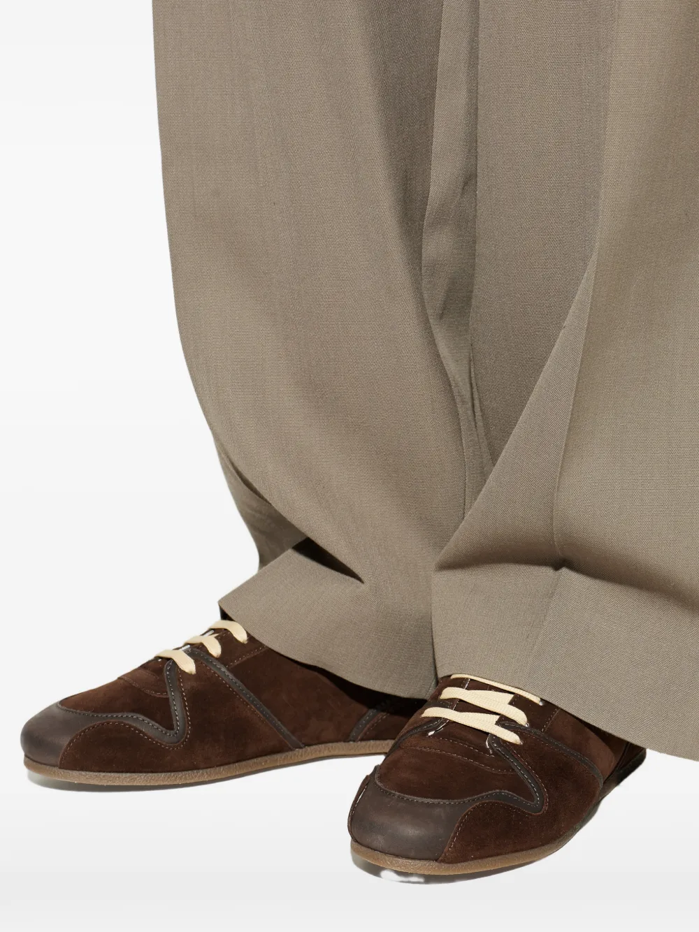 Moschino Sneakers met vlakken Bruin