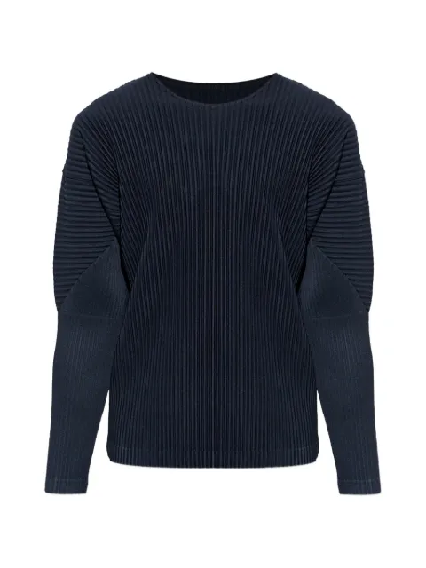 Homme Plissé Issey Miyake long-sleeved pleated T-shirt