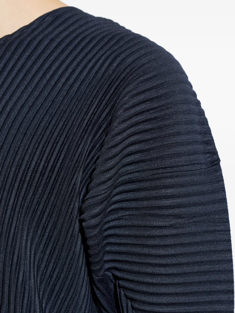 Homme Plissé Issey Miyake Geplooid T-shirt Blauw