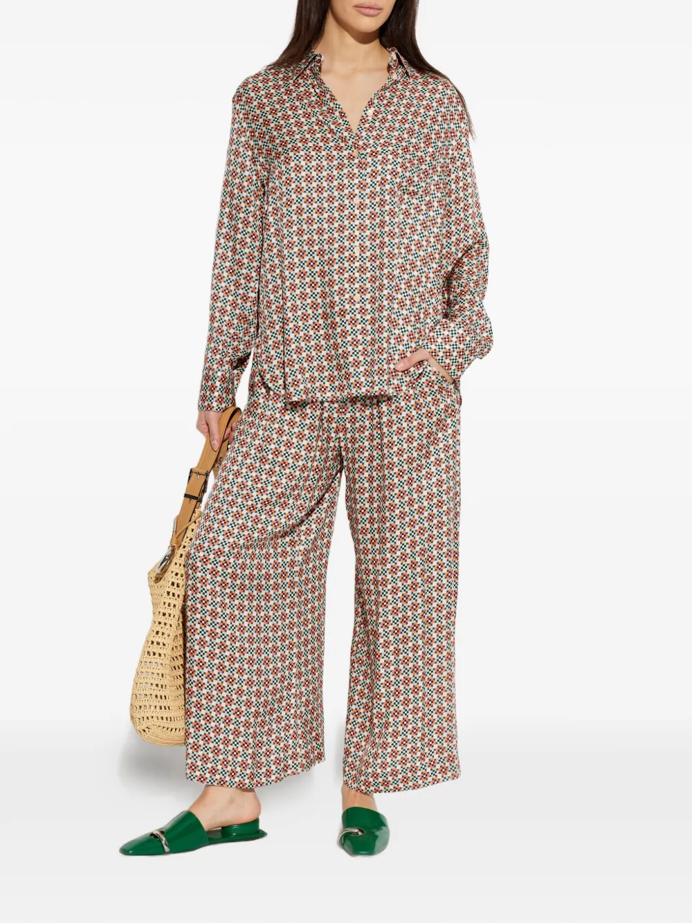 PS Paul Smith Blouse met geometrische print Wit