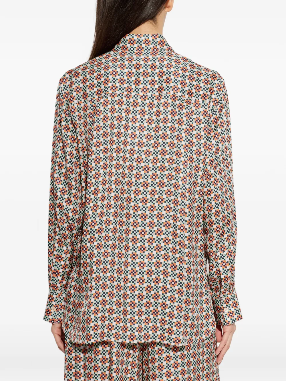 PS Paul Smith Blouse met geometrische print Wit