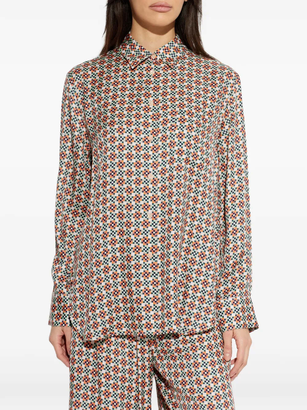PS Paul Smith geometric-print shirt - Bianco