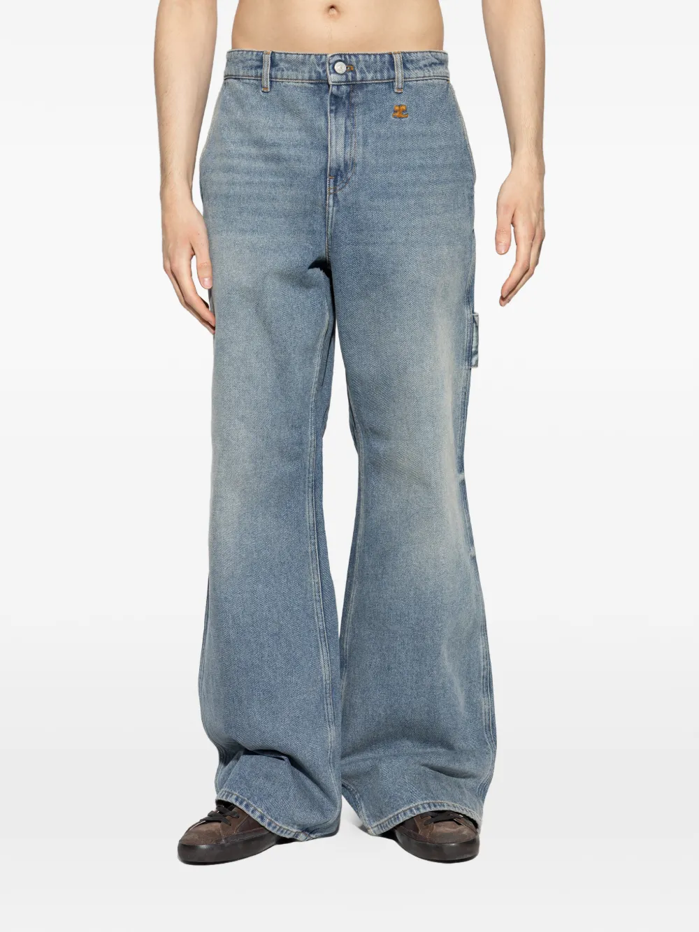  Courrèges Wide-leg Jeans - Blue 