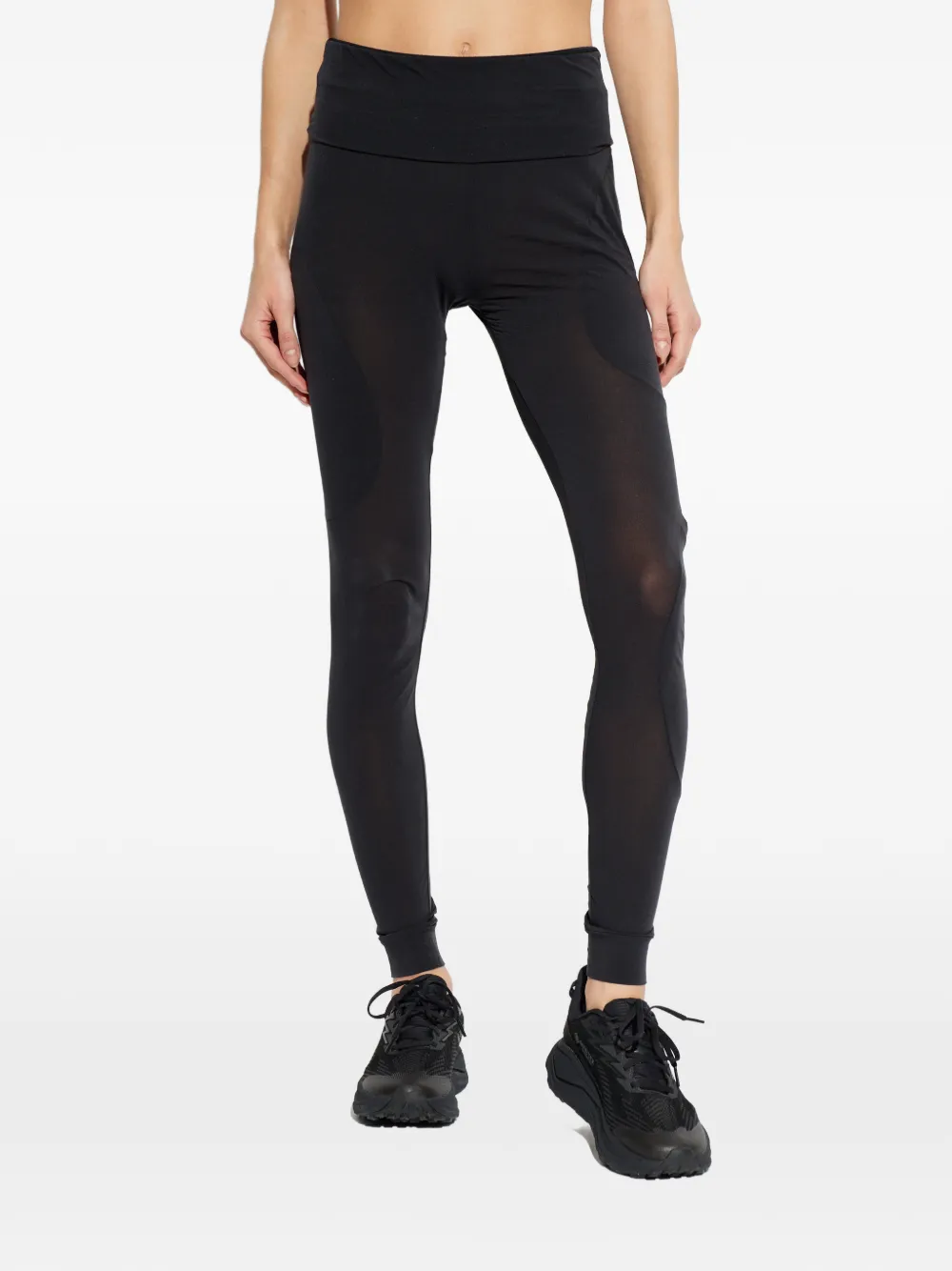 Issey Miyake Legging met vlakken Zwart