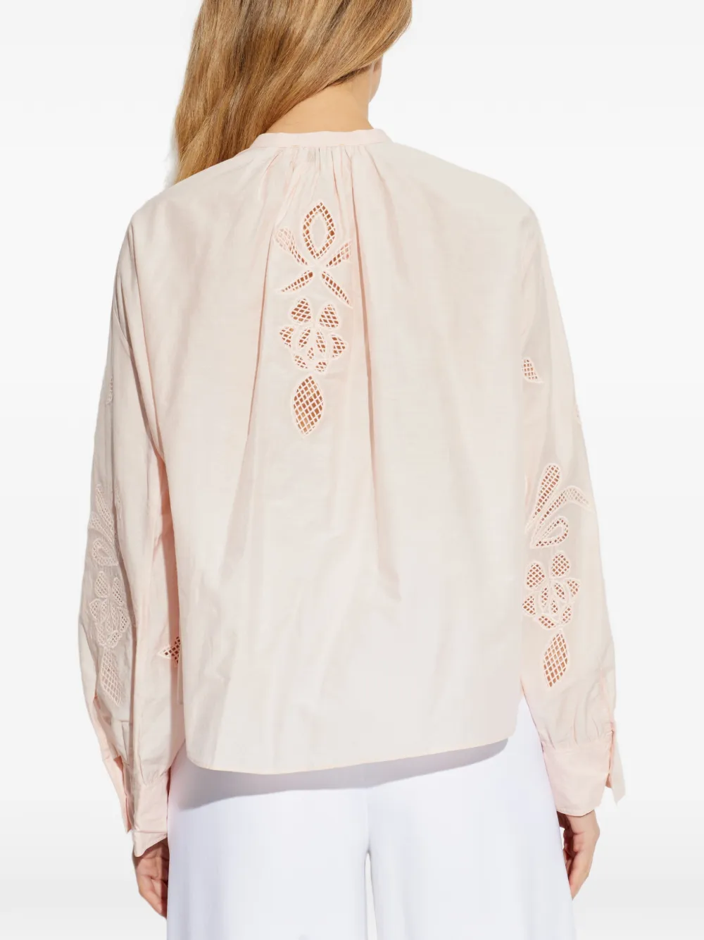 Forte Blouse met borduurwerk Roze