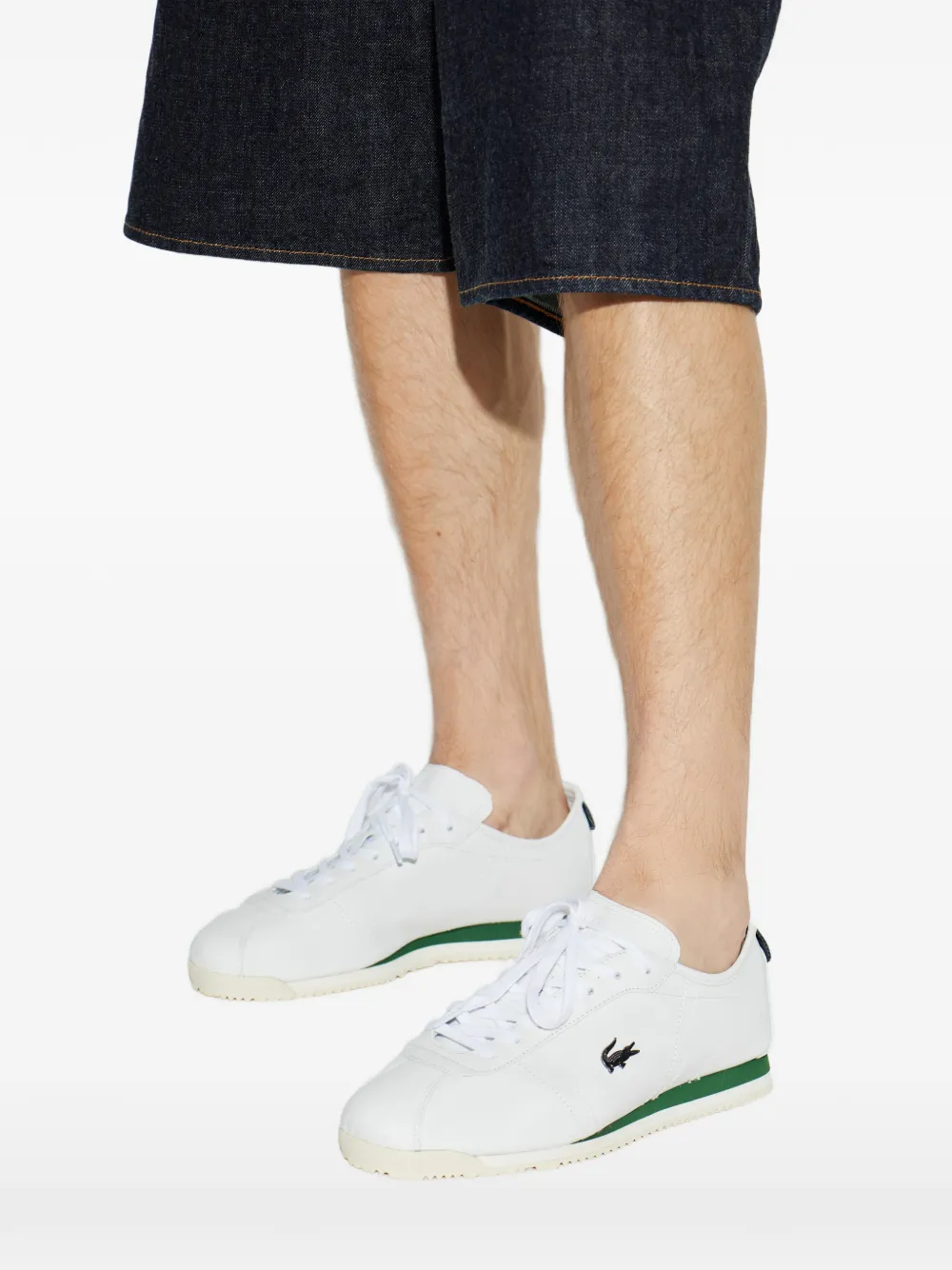 Lacoste Sneakers met logo-applicatie Wit