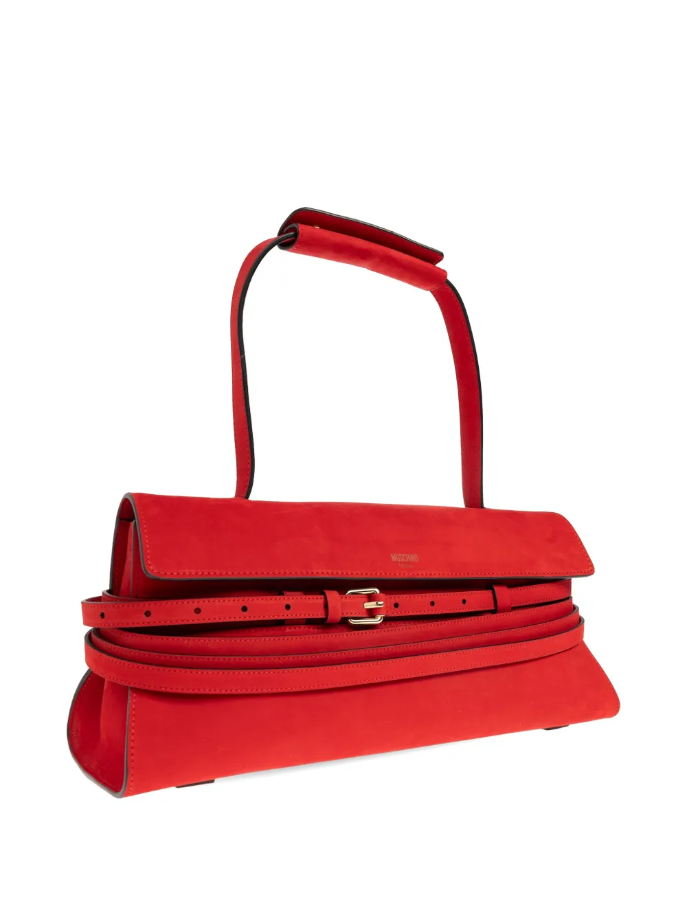 Moschino Tie Me shopper met gespbandje Rood