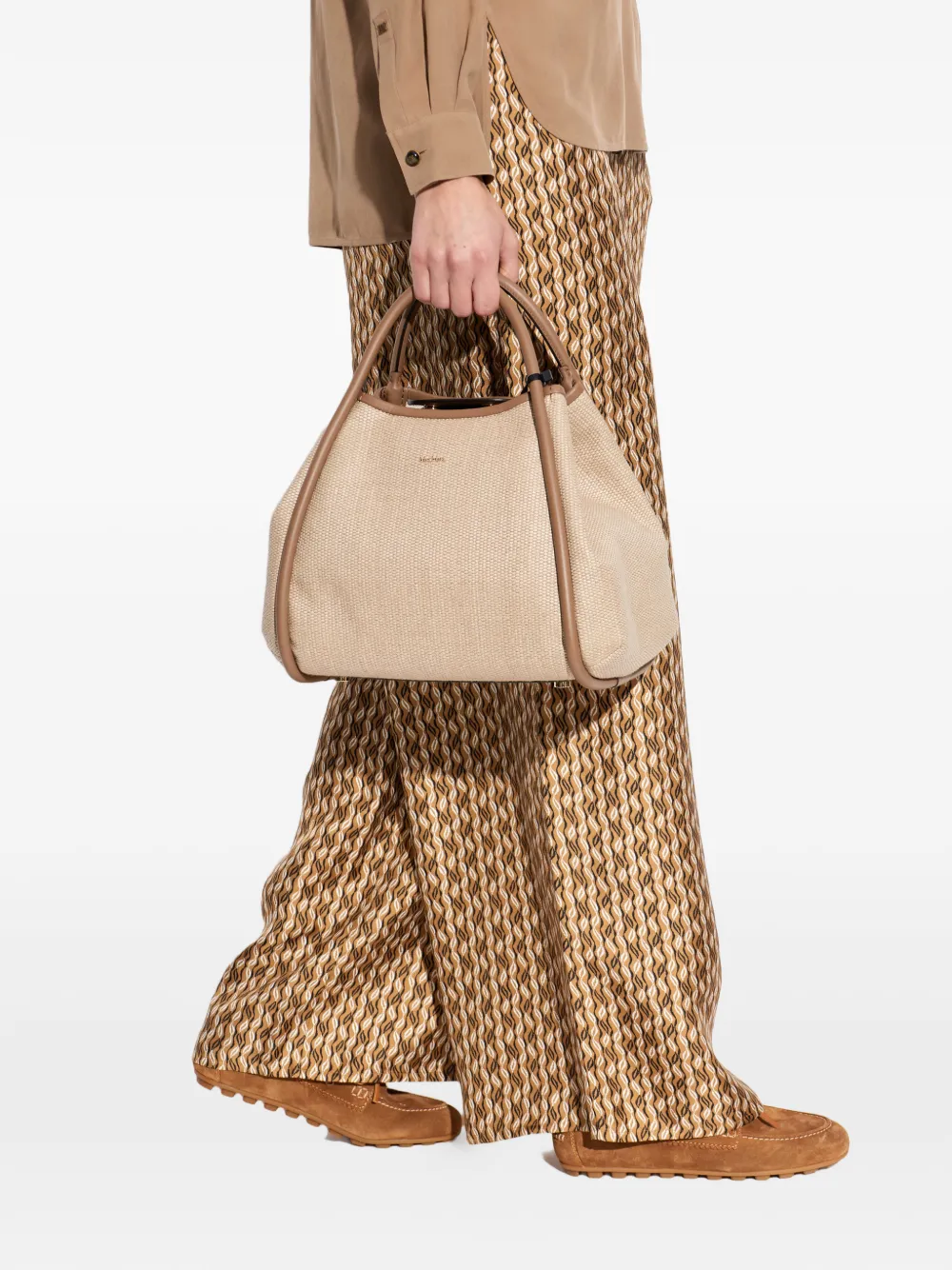  Max Mara Marine Tote Bag - Neutrals 