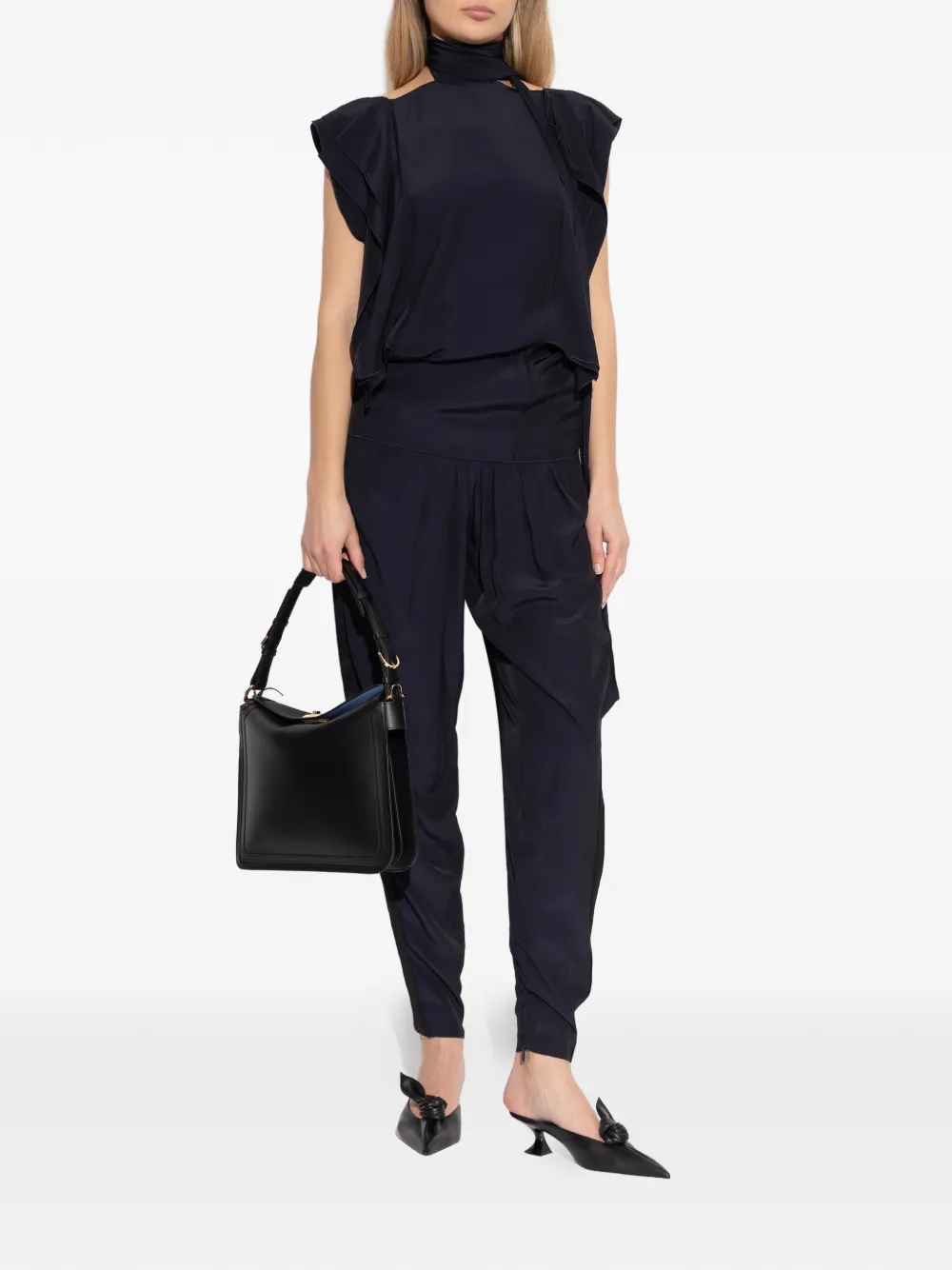  Lanvin Ruffled Top - Blue 