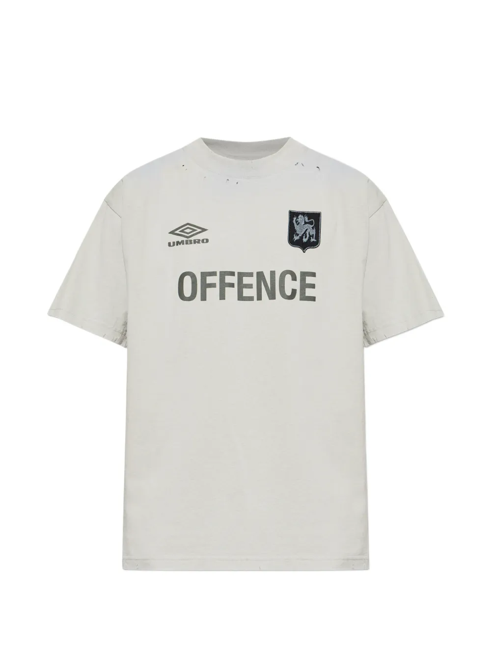 UMBRO distressed-effect T-shirt - Grigio