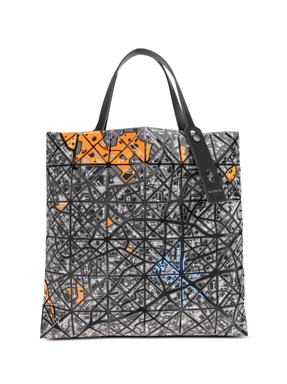 Bao Bao Issey Miyake Map tote bag - Grigio
