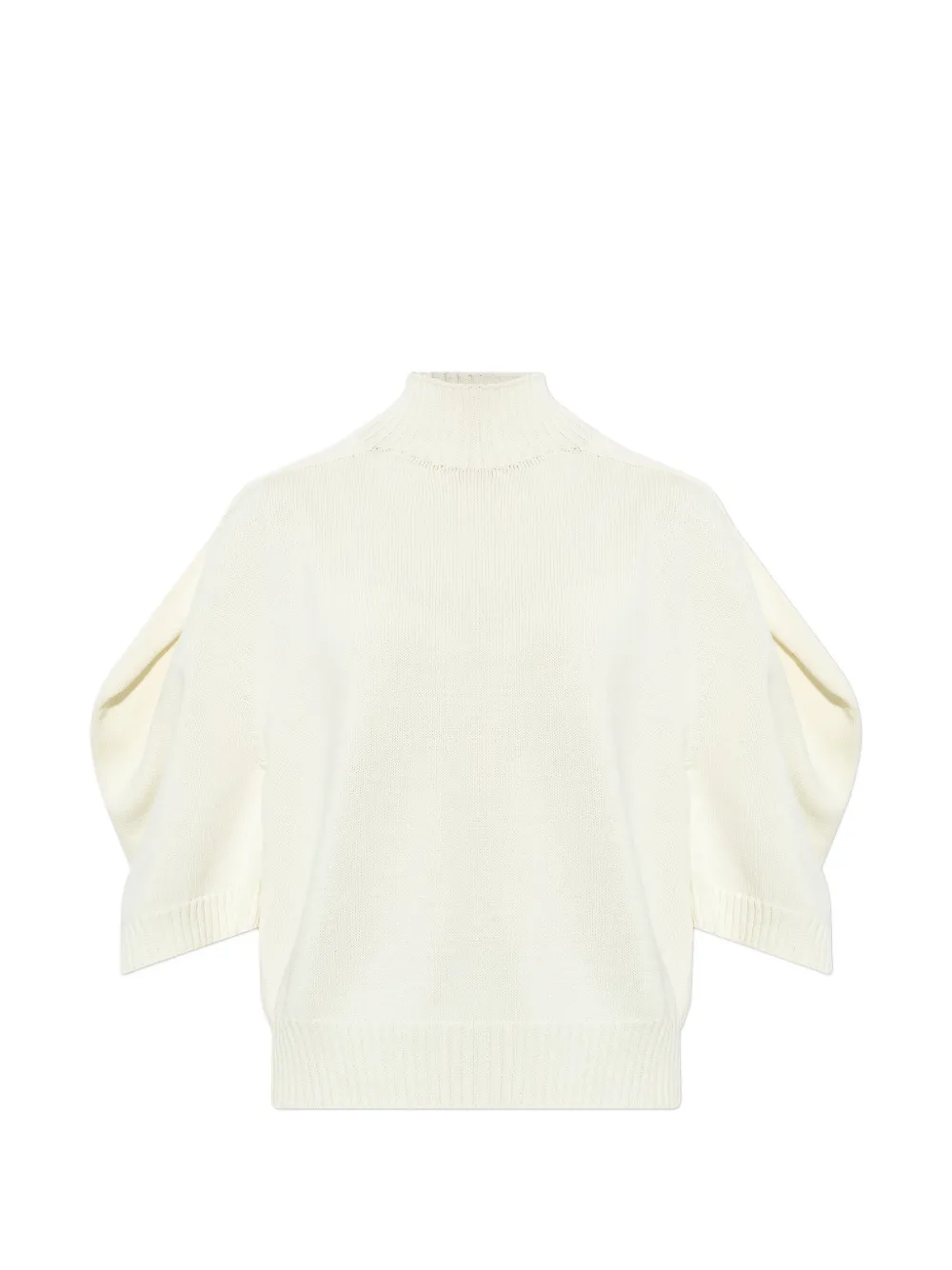 Issey Miyake puff-sleeve sweater - Toni neutri
