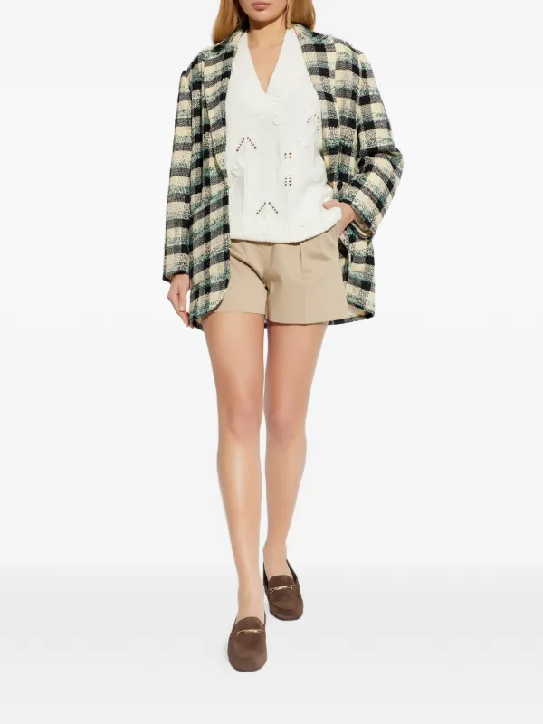 Max Mara プリーツ ショートパンツ | ニュートラル | FARFETCH JP