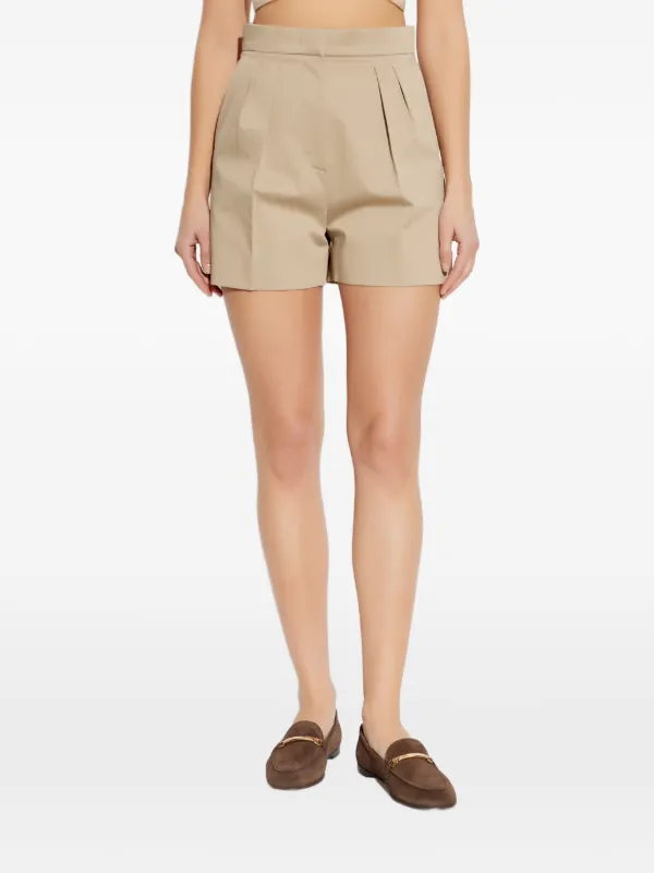 Max Mara プリーツ ショートパンツ | ニュートラル | FARFETCH JP