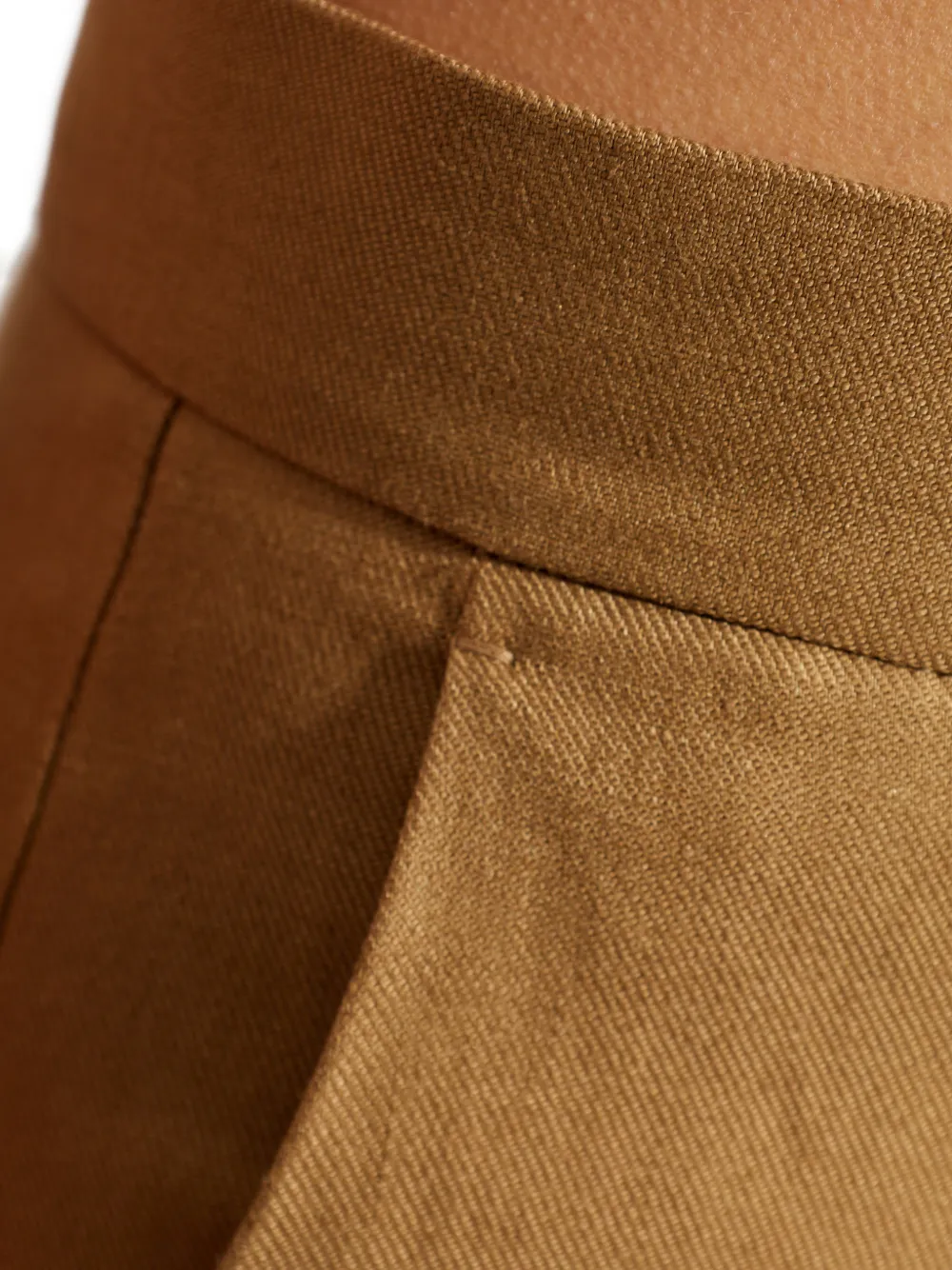 Max Mara Badesse plooibroek met wijde pijpen Beige