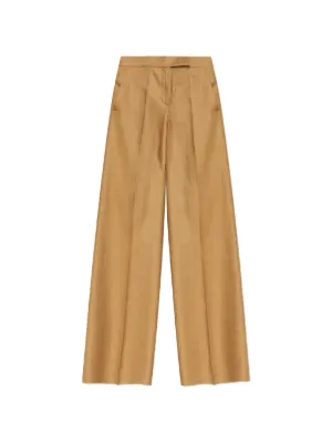 Max Mara センタープレス ワイドパンツ | ニュートラル | FARFETCH JP
