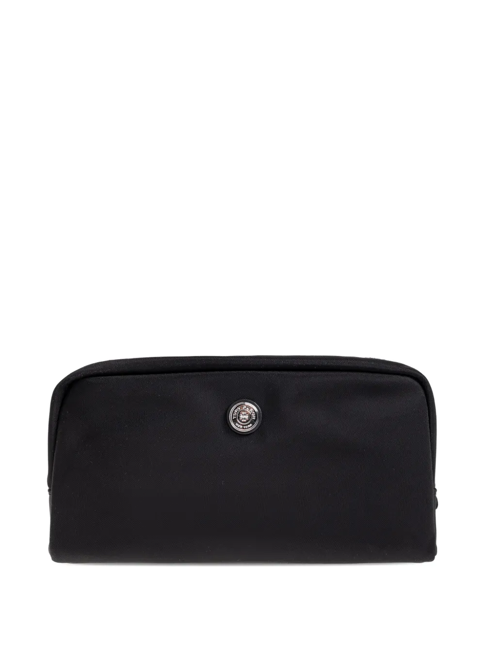 Tory Burch logo zip make-up bag - Nero