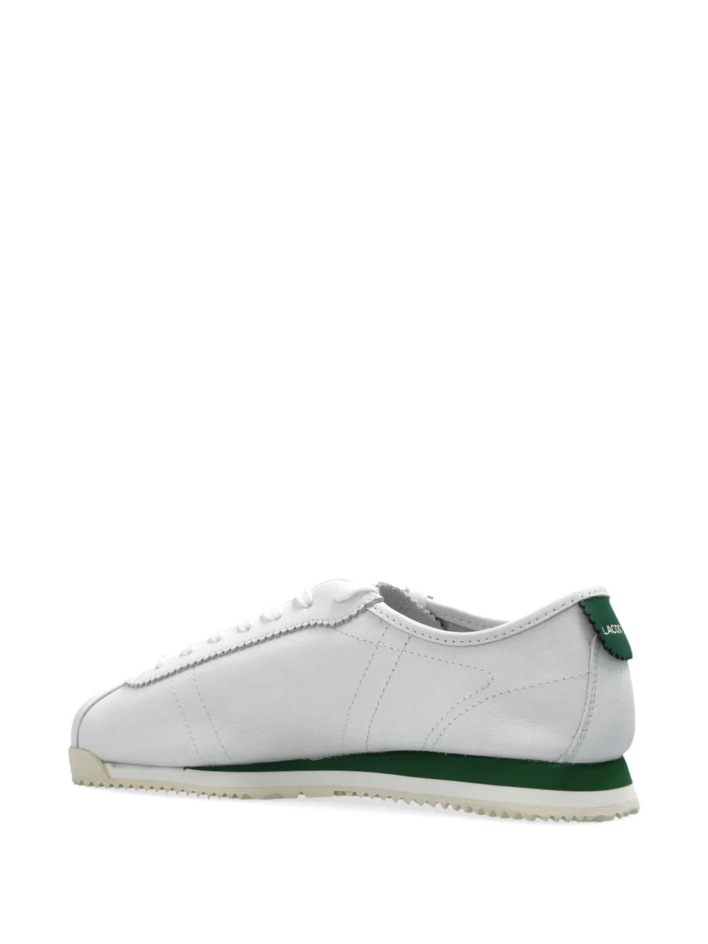 Lacoste Club-Low leren sneakers Wit