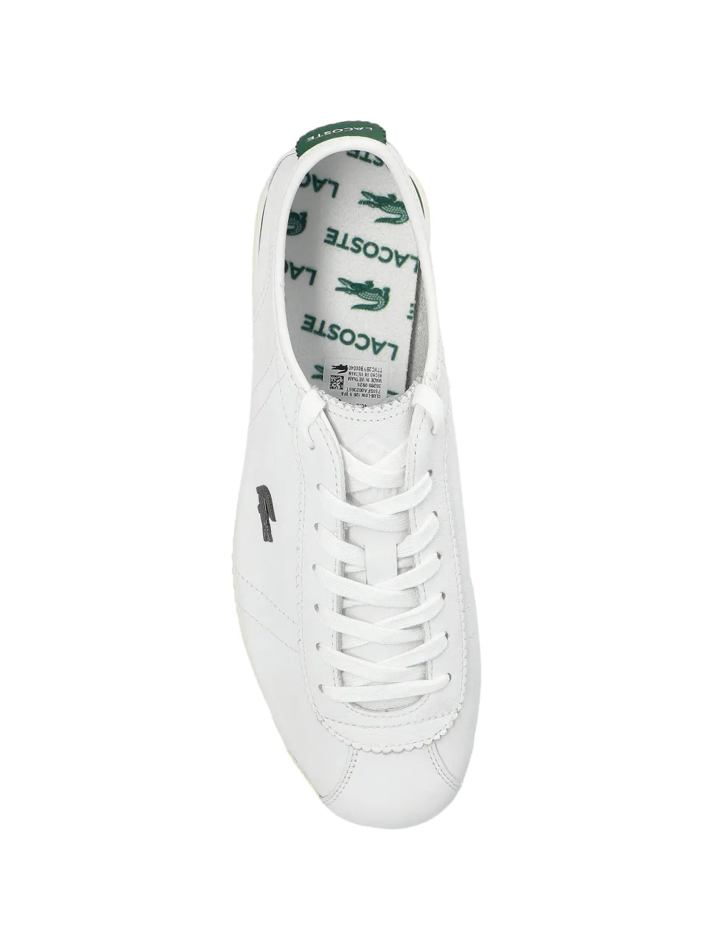 Lacoste Club-Low leren sneakers Wit