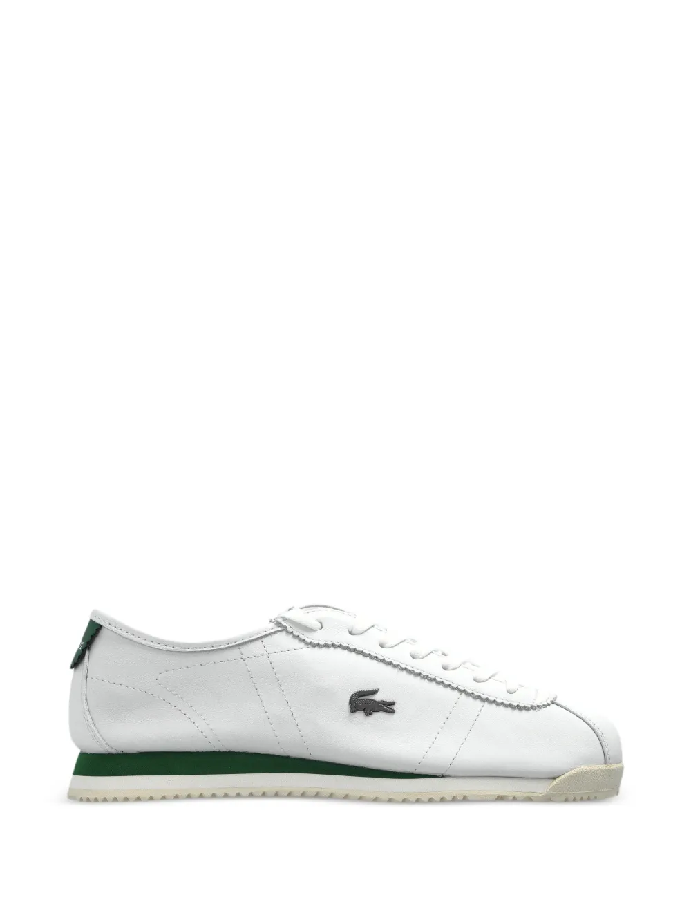 Lacoste Club-Low leren sneakers Wit