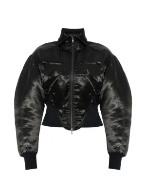 Charles Jeffrey Loverboy logo-appliqué Bomber Jacket | Black