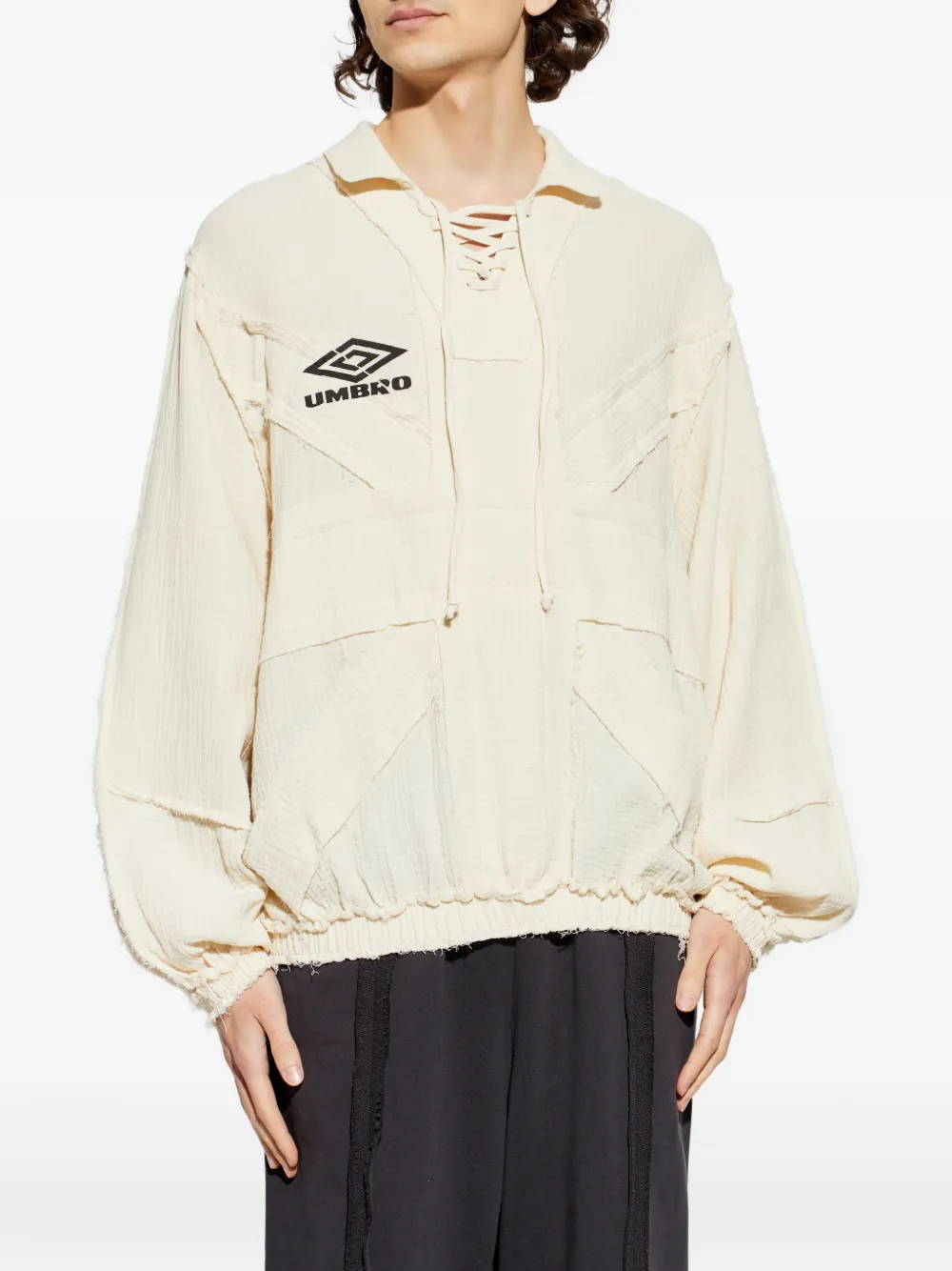 UMBRO Sweater met veters en lange mouwen Beige