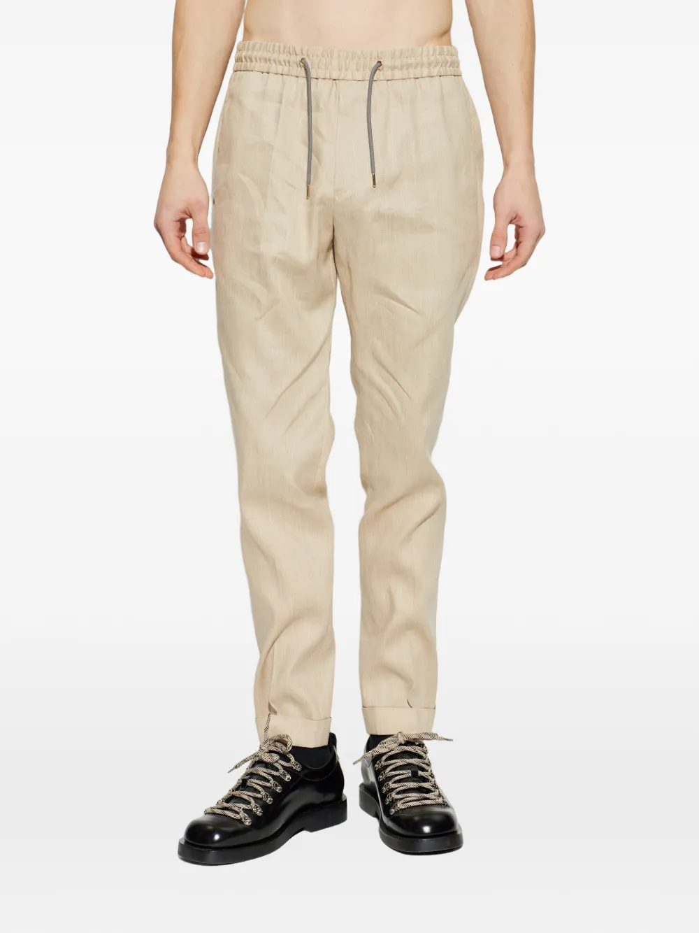  Paul Smith Drawstring Tailored Trousers - Neutrals 
