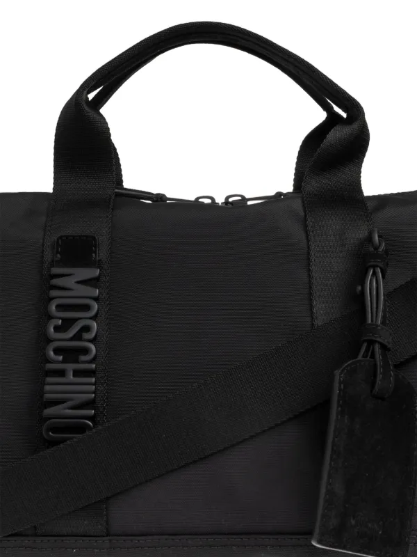 Moschino ロゴ ボストンバッグ | ブラック | FARFETCH JP