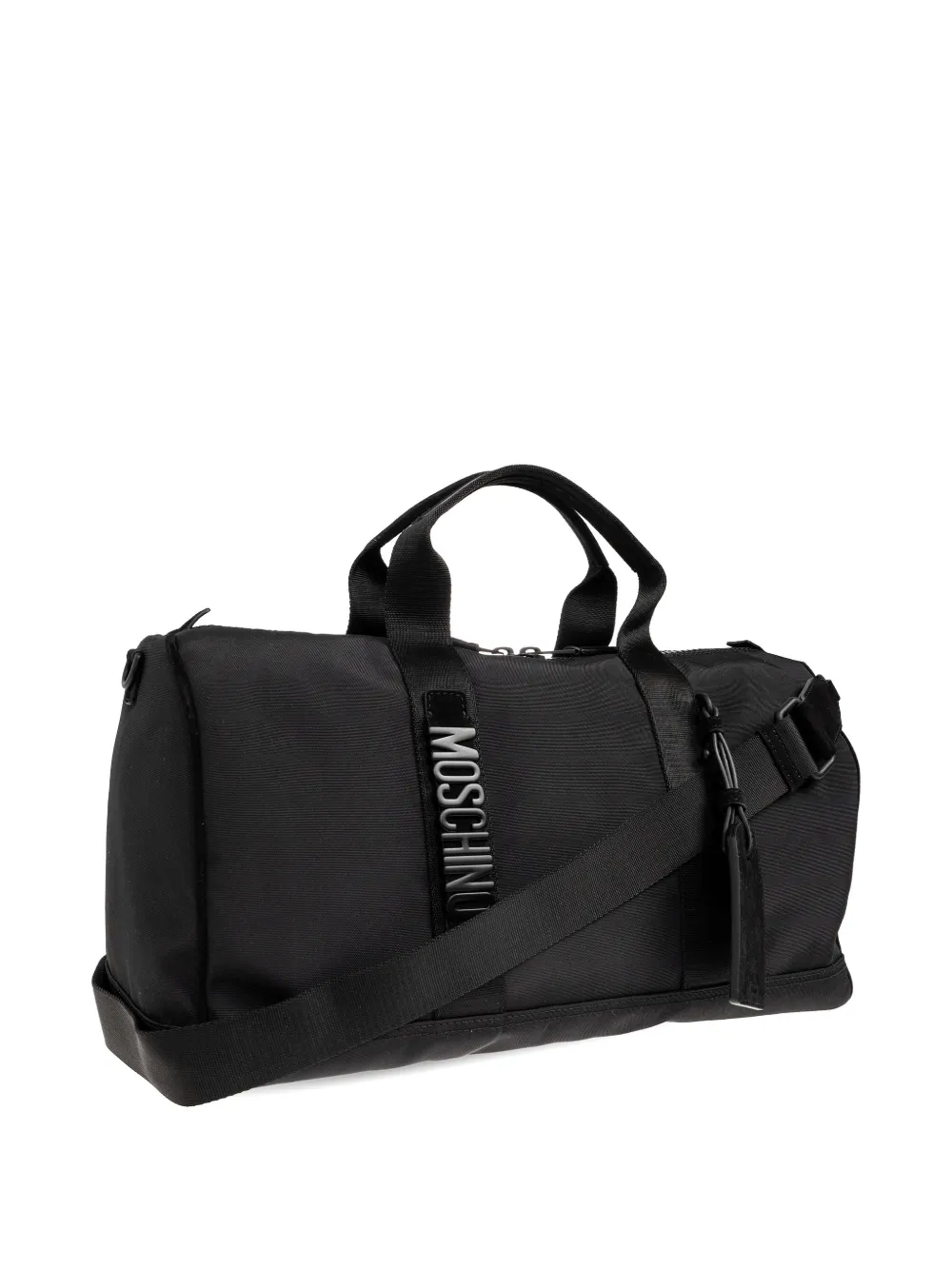 Moschino Reistas met logodetail Zwart