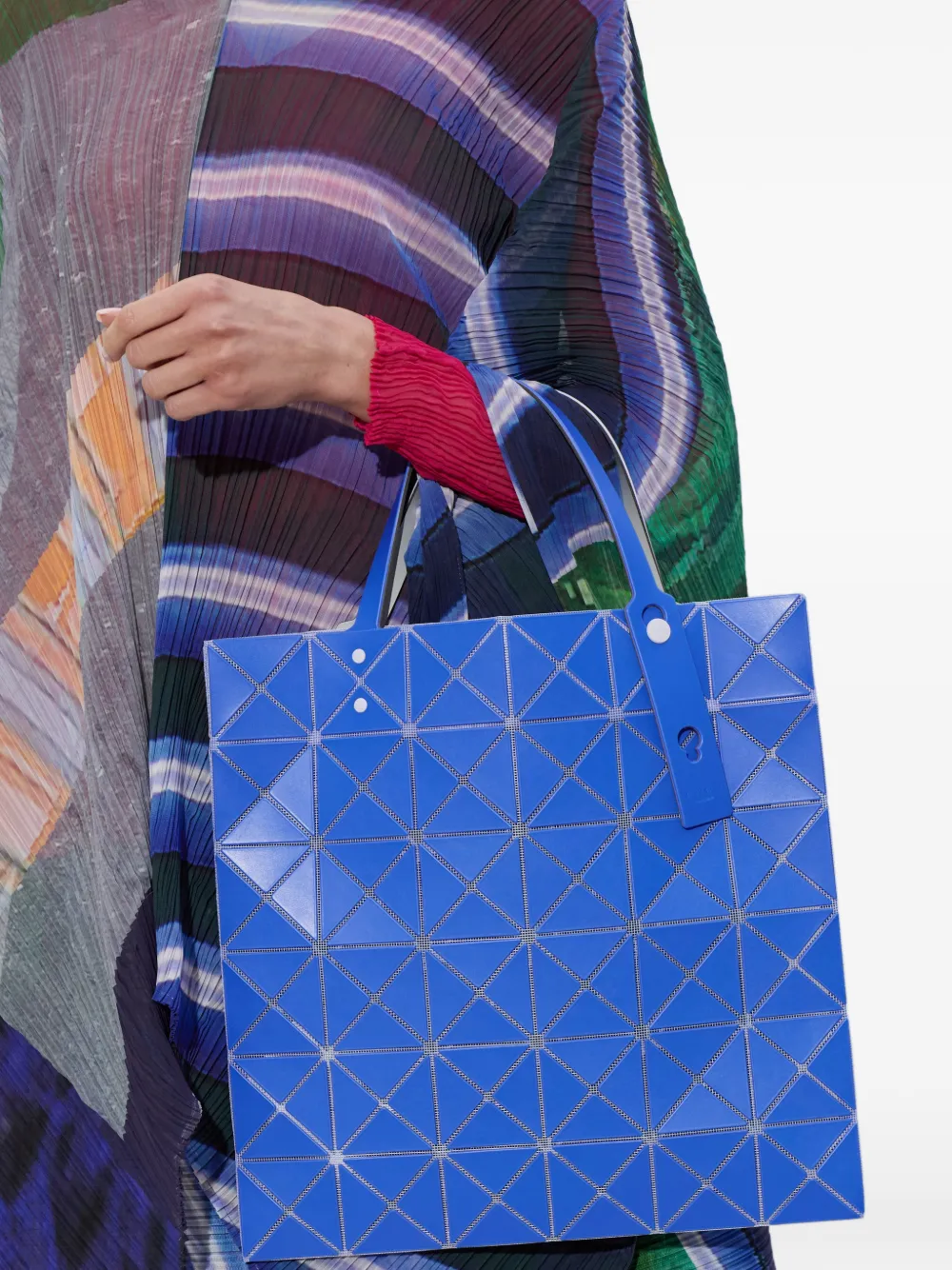  Bao Bao Issey Miyake Shopper Geometric-panel Tote Bag - Blue 