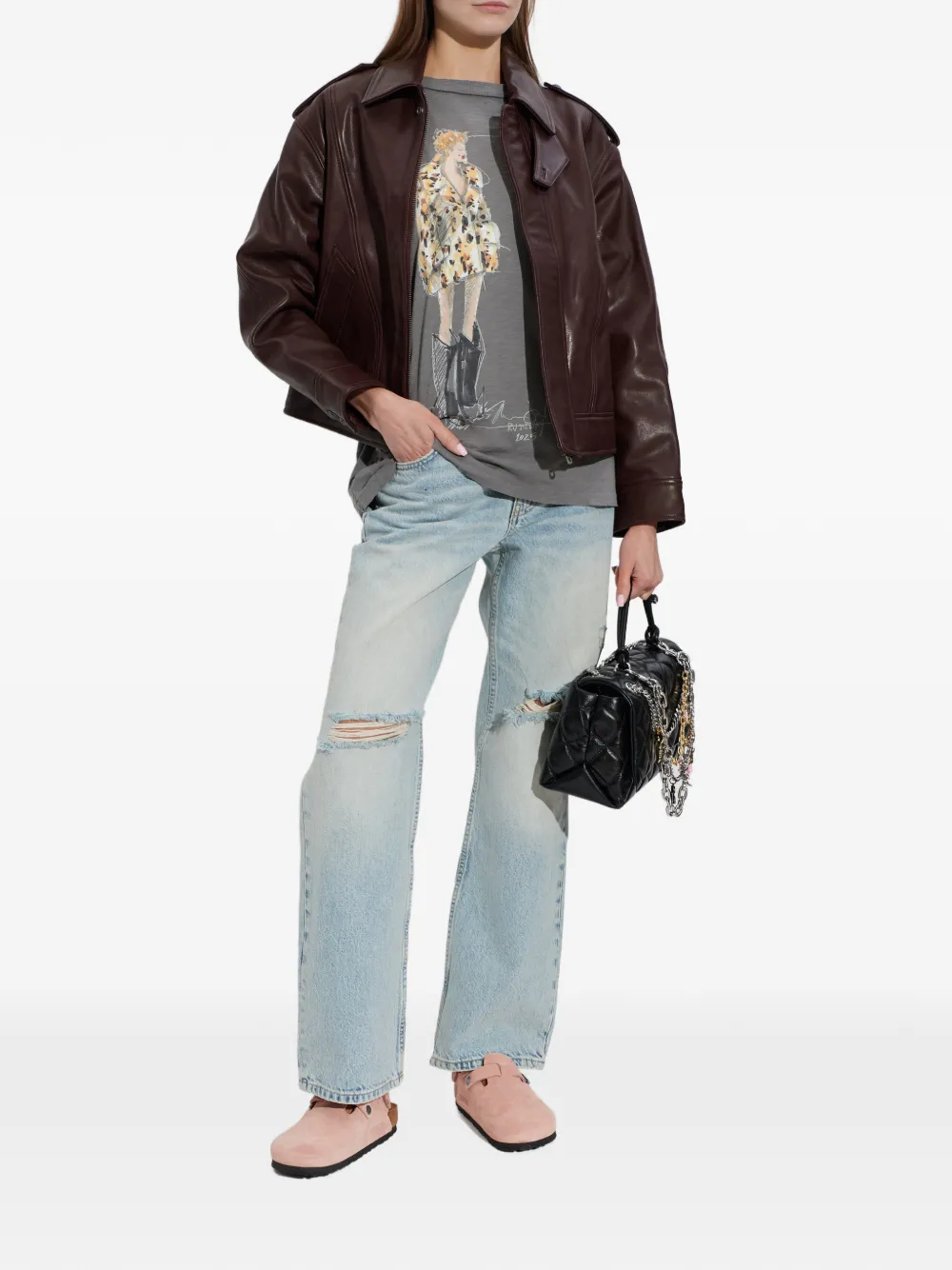 Birkenstock Tokio slippers met gespbandje Roze