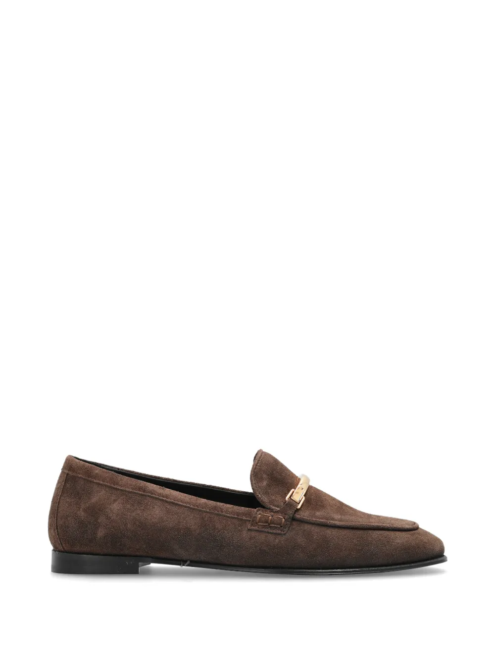 Furla metal bar loafers - Marrone