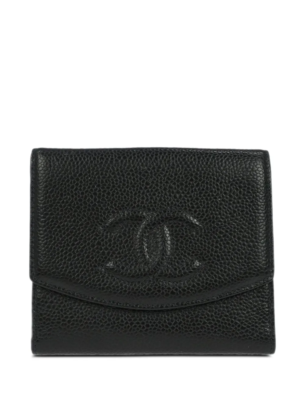 CHANEL Pre-Owned 2002 flap leather wallet - Nero