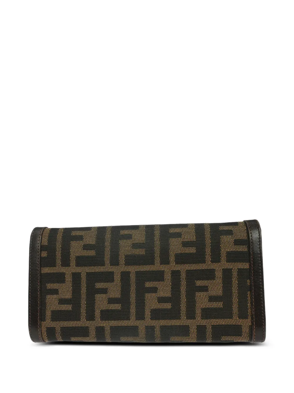  Fendi Pre-owned 2000 Zucca Wallet Purse - Brown 