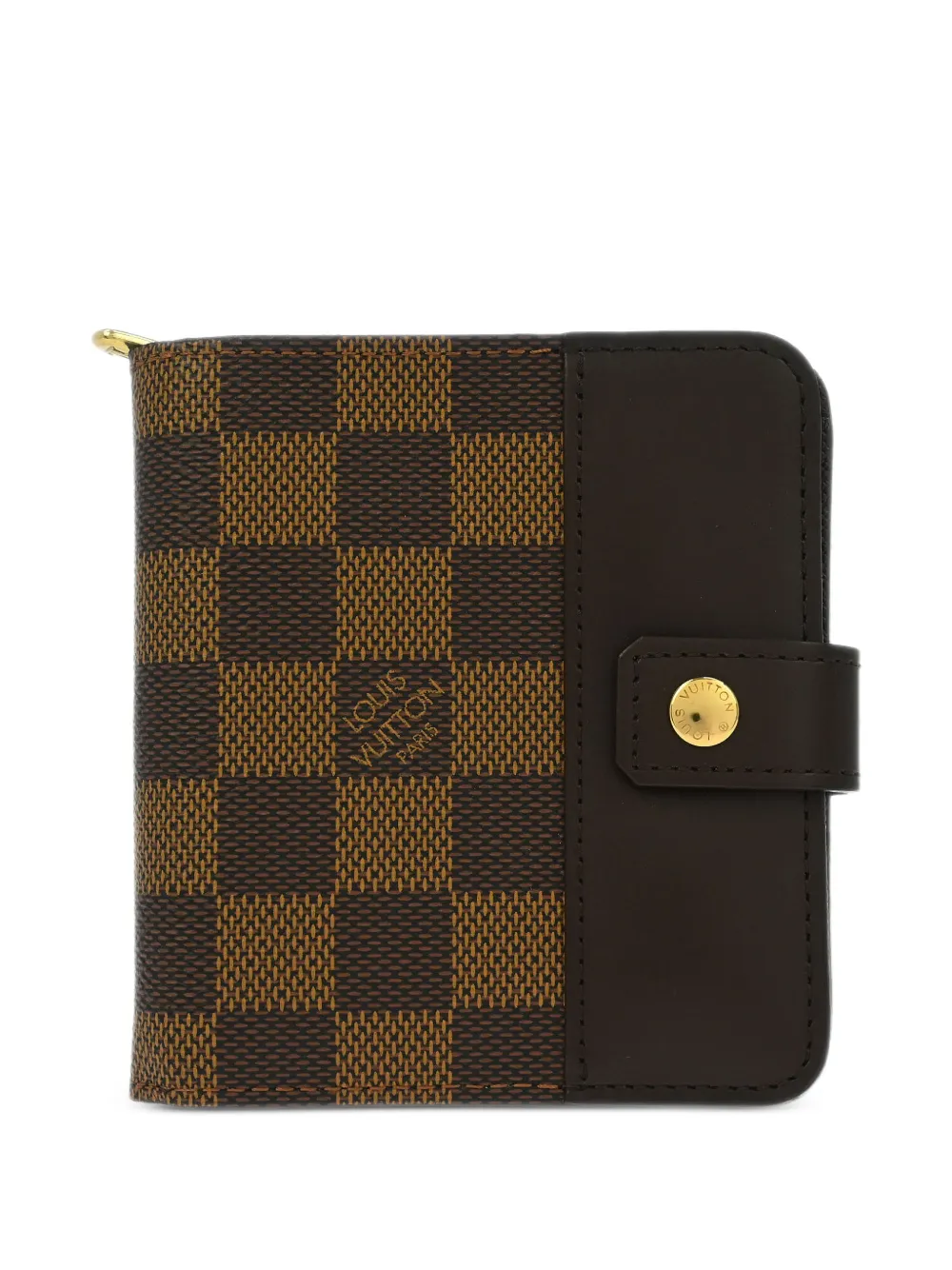 Louis Vuitton Pre-Owned 2009 check zip wallet - Marrone