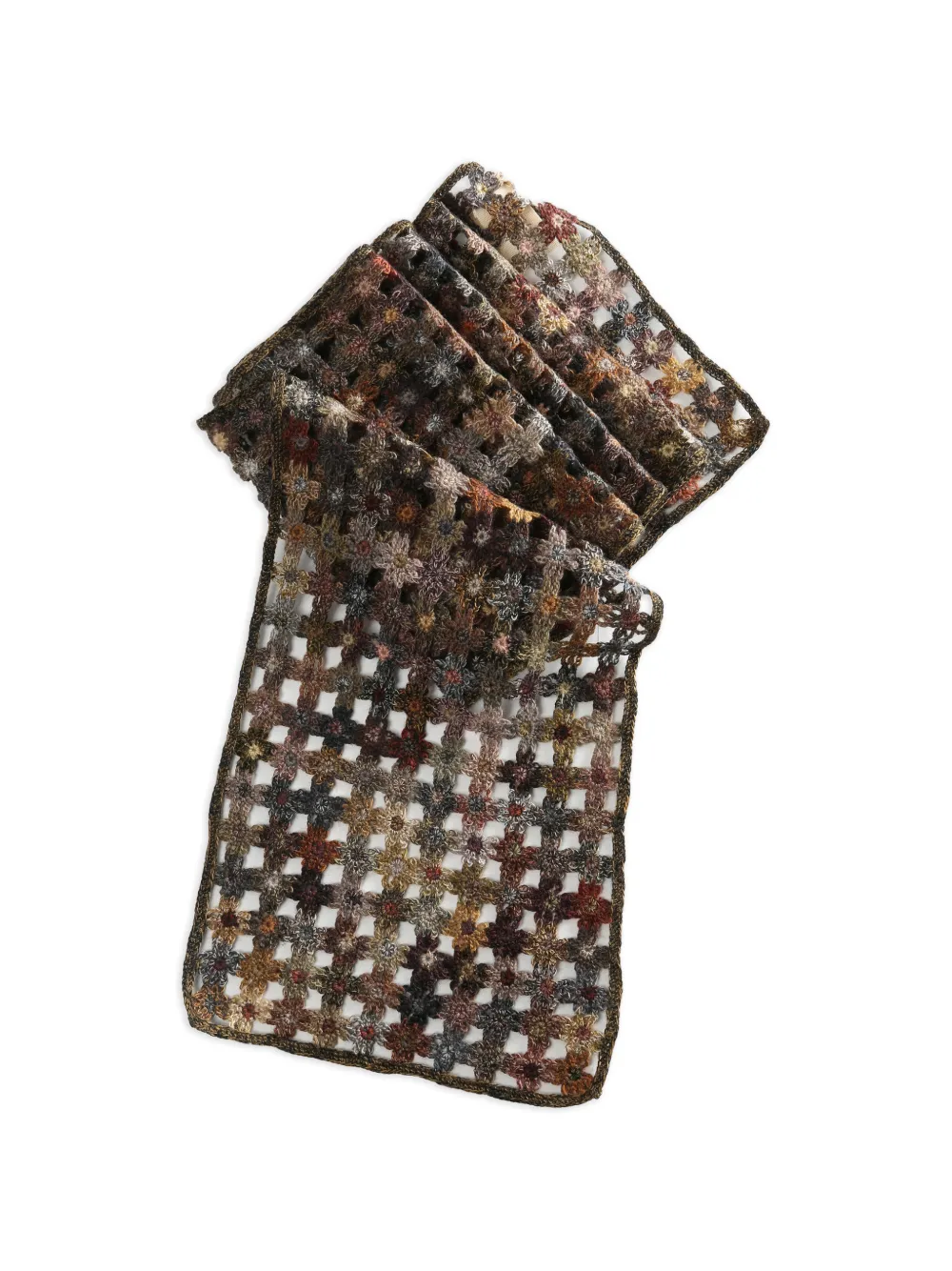 SOPHIE DIGARD wool knitted scarf - Marrone