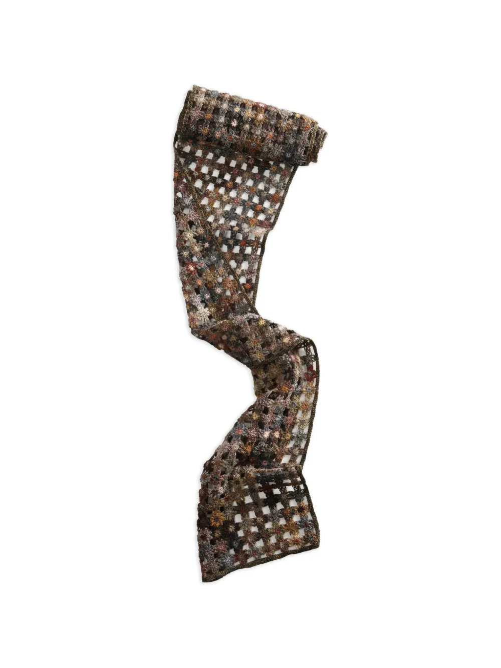  Sophie Digard Wool Knitted Scarf - Brown 