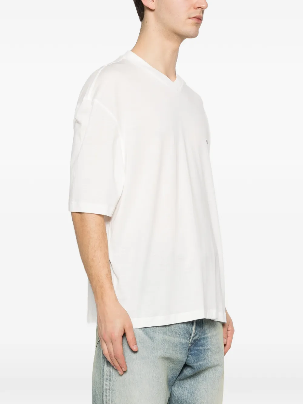 Emporio Armani T-shirt met logoprint Wit