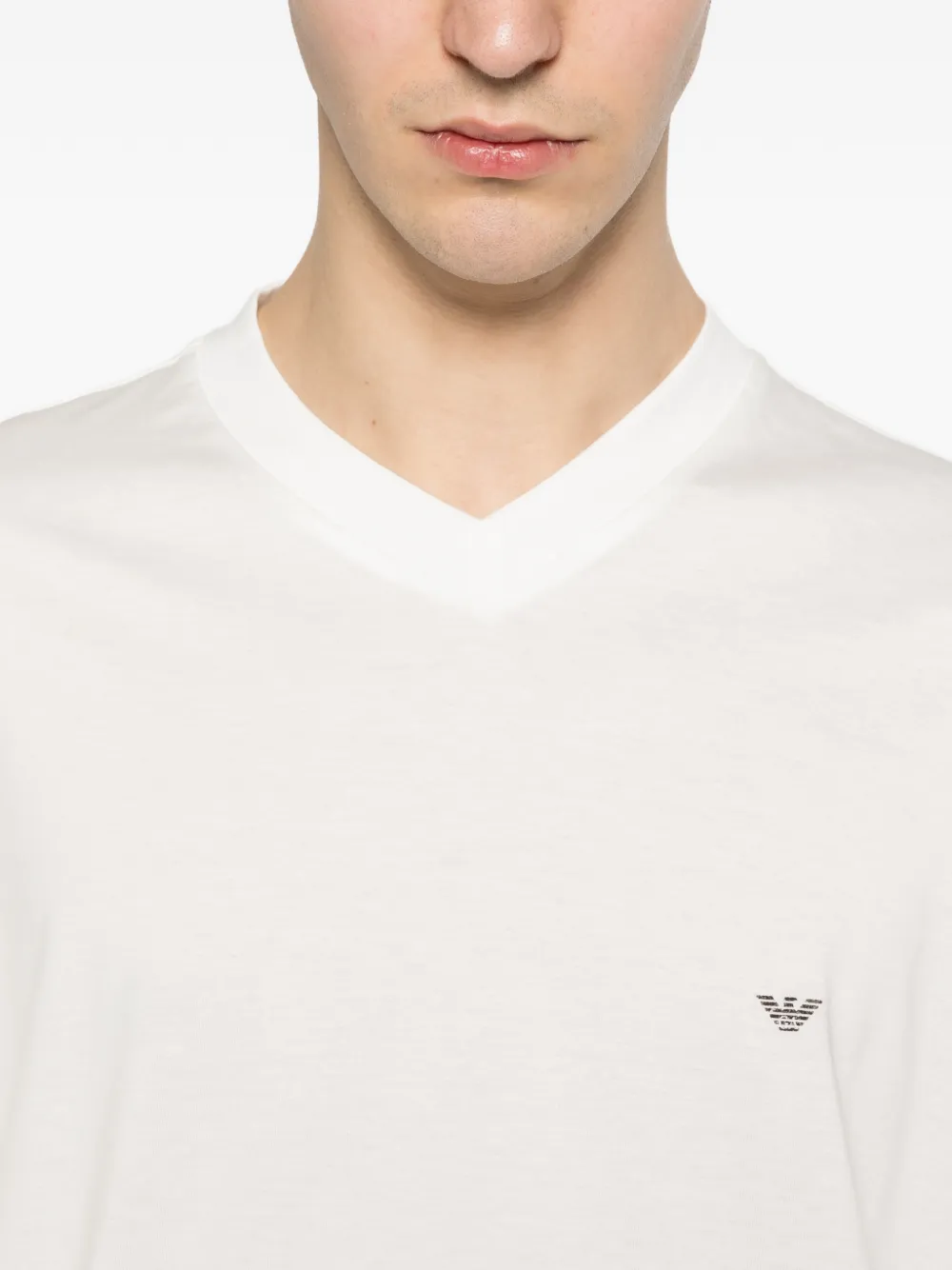 Emporio Armani T-shirt met logoprint Wit