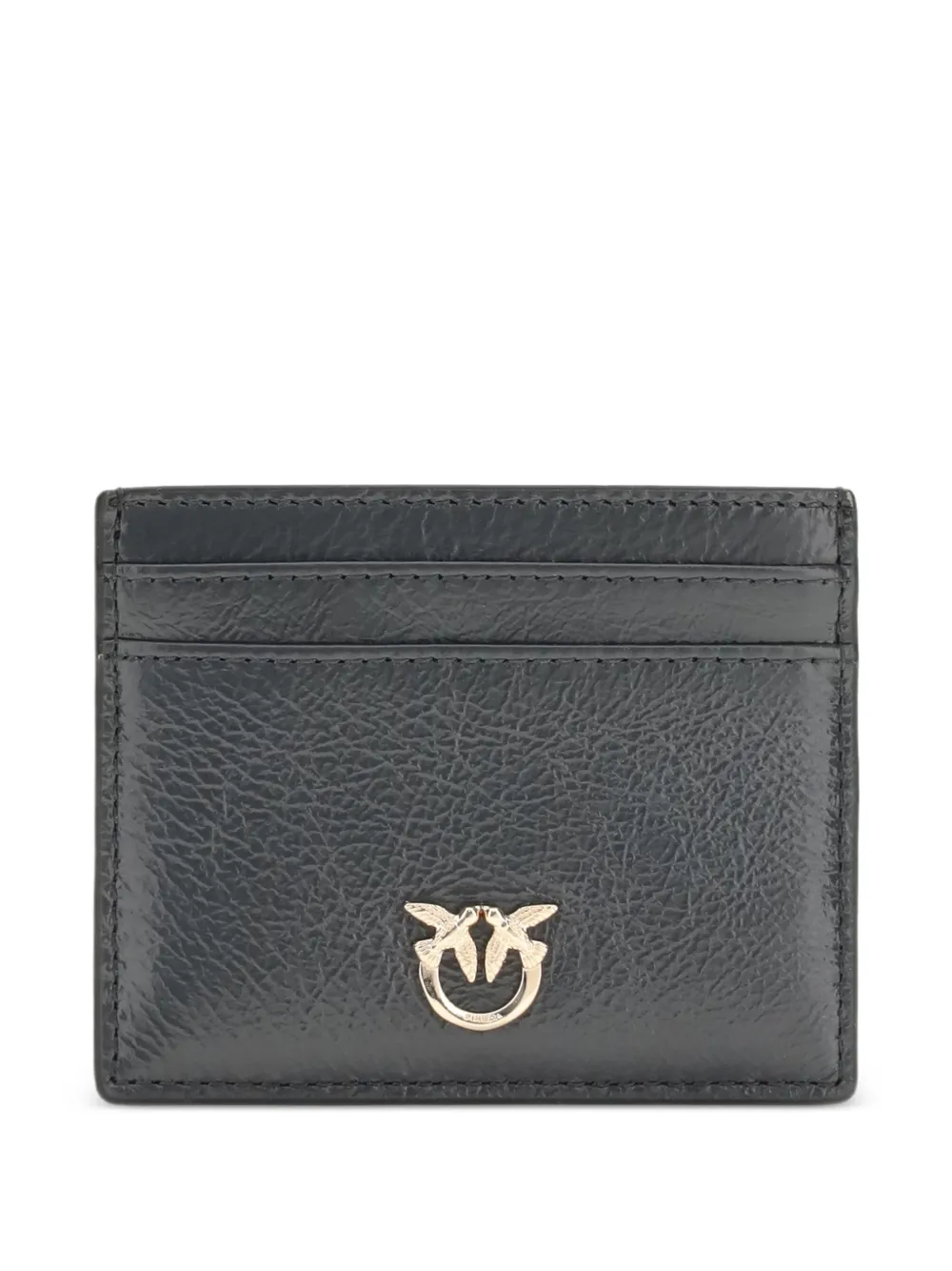 PINKO logo-appliqué card holder - Grigio