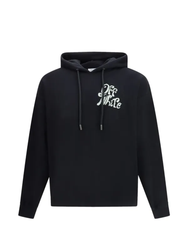 OFF-WHITE パーカー ブラック Sサイズ Off-White ロゴ パーカー | ブラック | FARFETCH JP